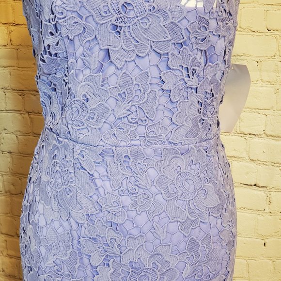 Paper Dolls Blue Cap Sleeves Dress Size 8 - Picture 3 of 8